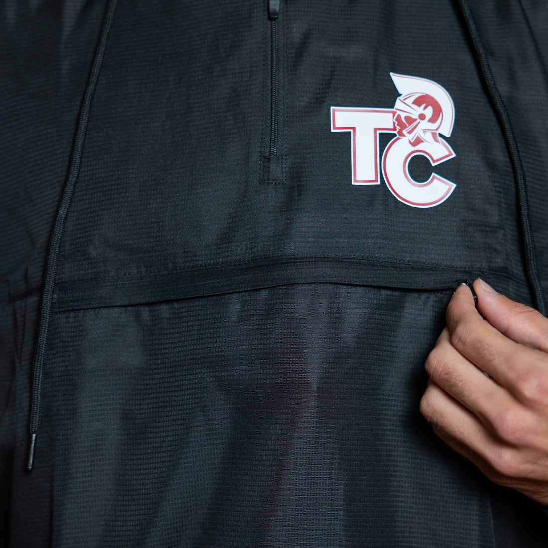 Black Windbreaker Jacket