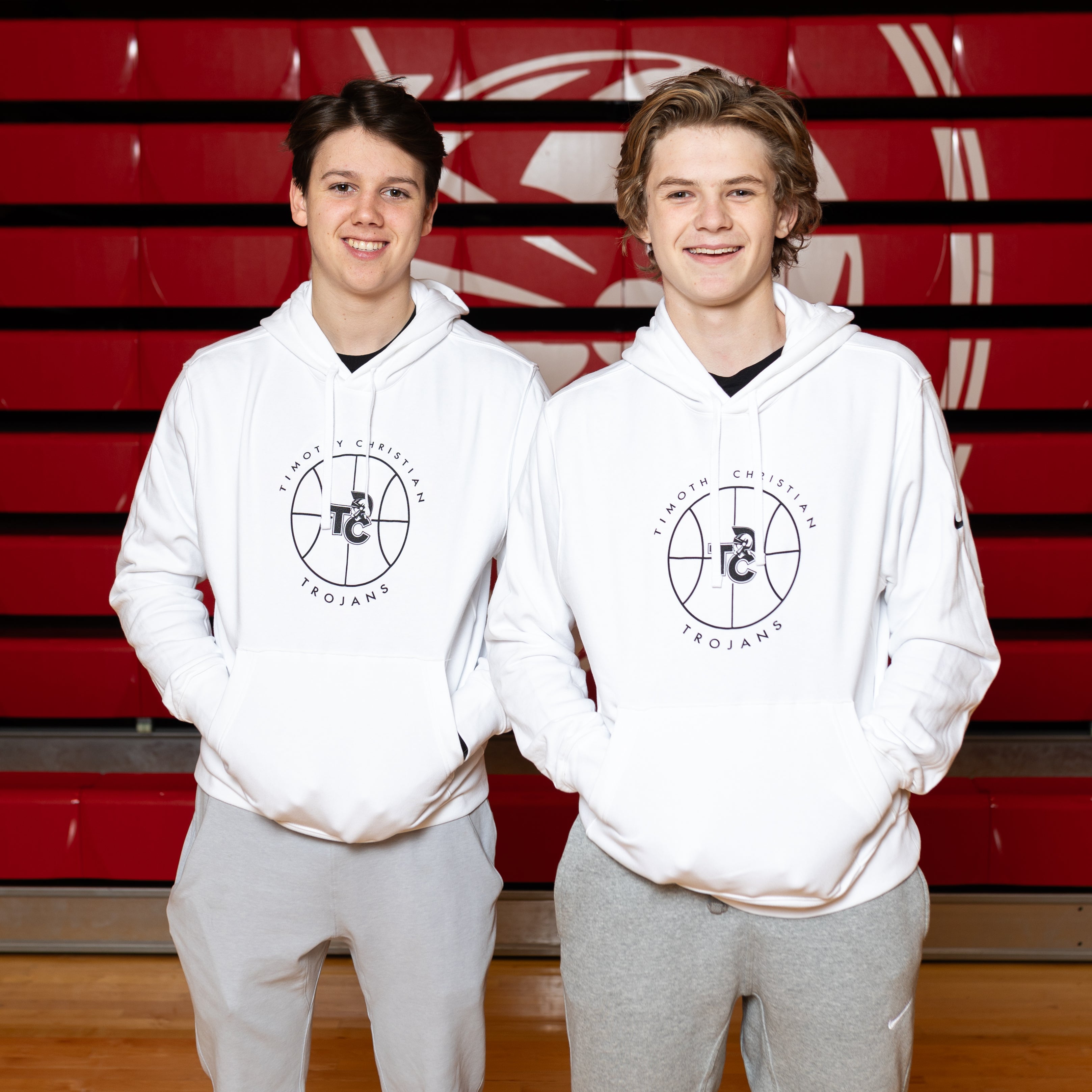 White Nike Basketball Hoodie