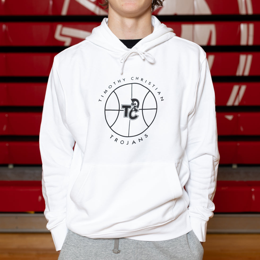 White Nike Basketball Hoodie