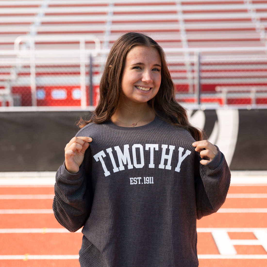 Waffle Crew Sweatshirt (Dark Gray)