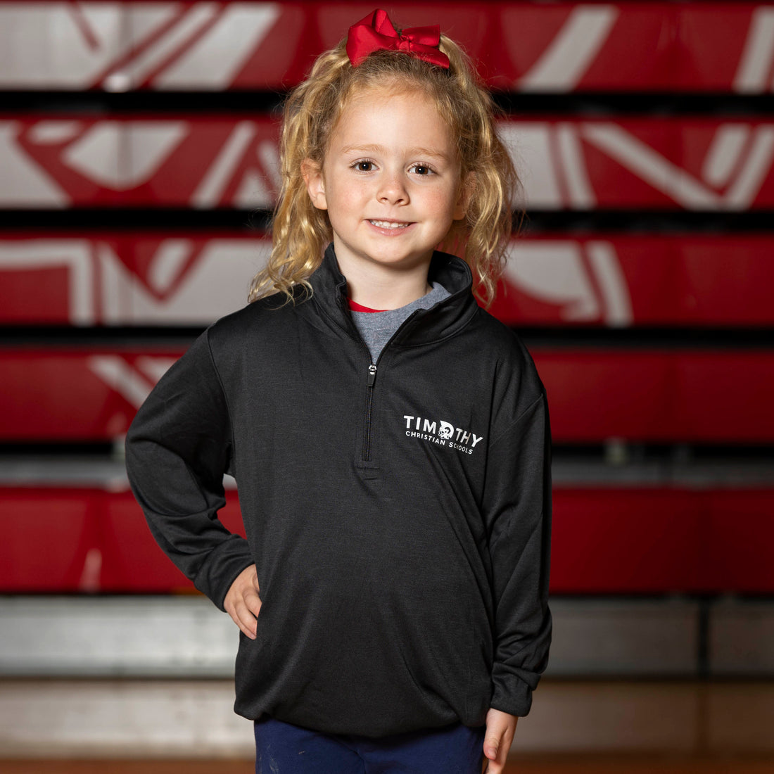 Youth Dark Gray Quarter Zip