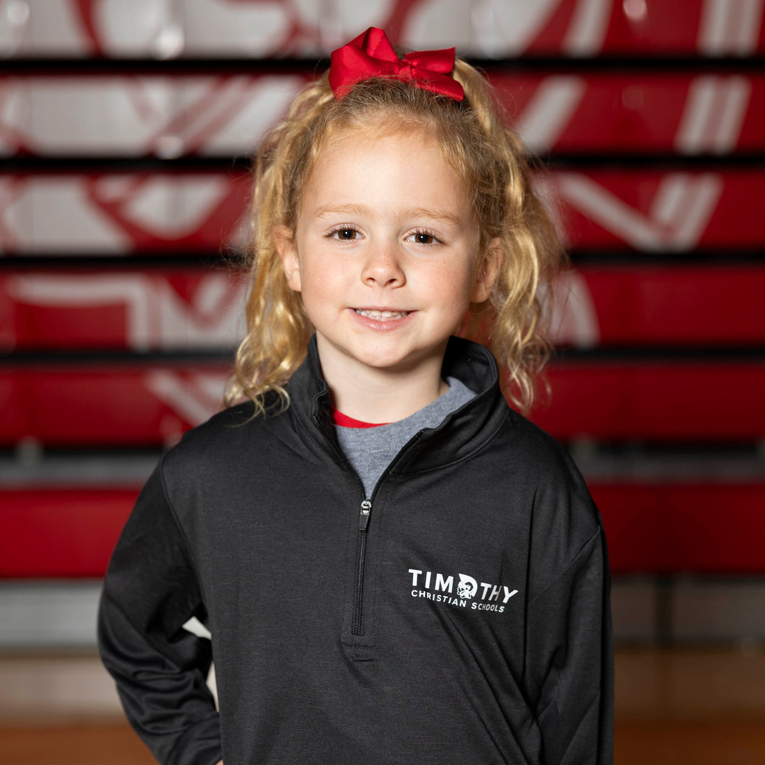 Youth Dark Gray Quarter Zip