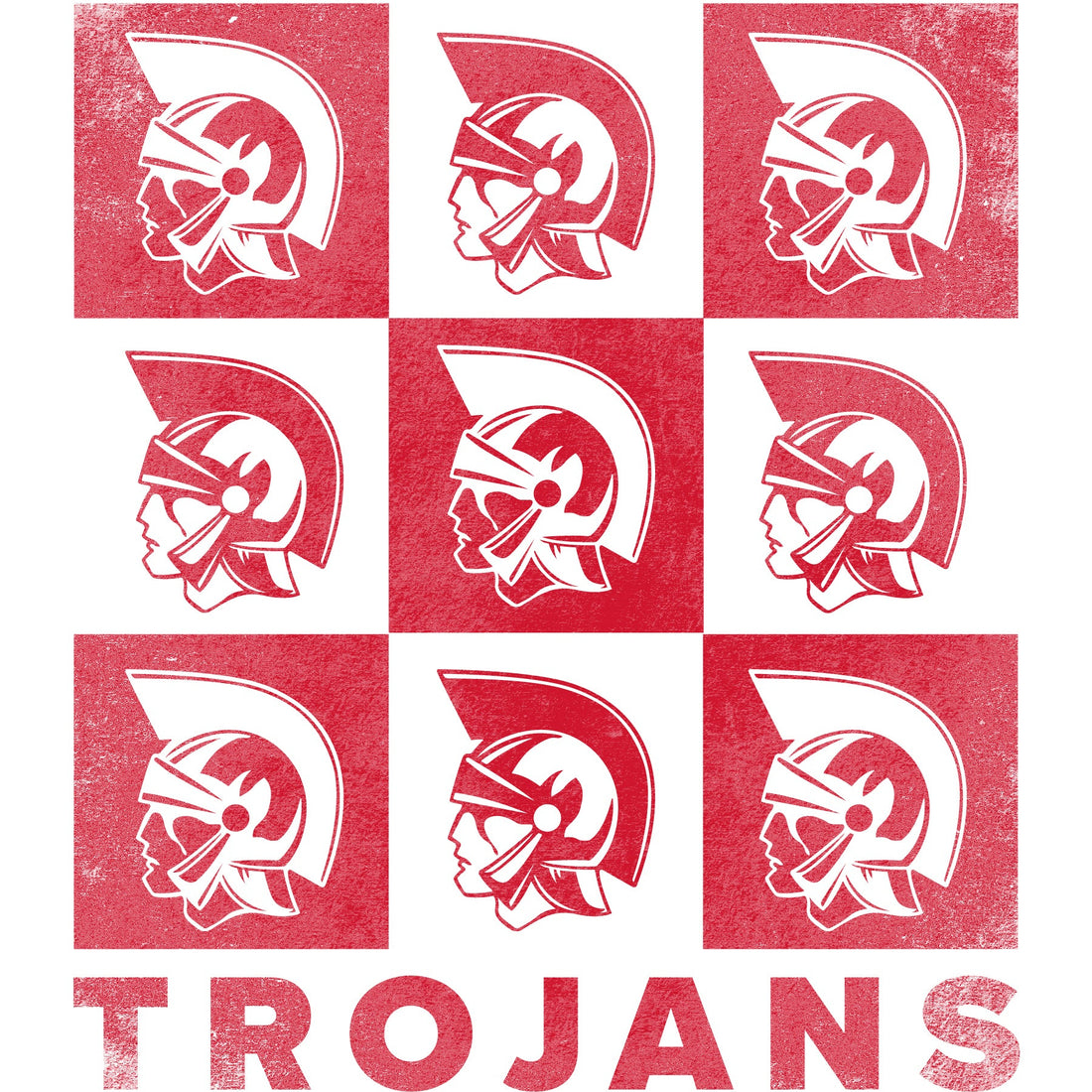 Checkerboard Trojan Head T-Shirt