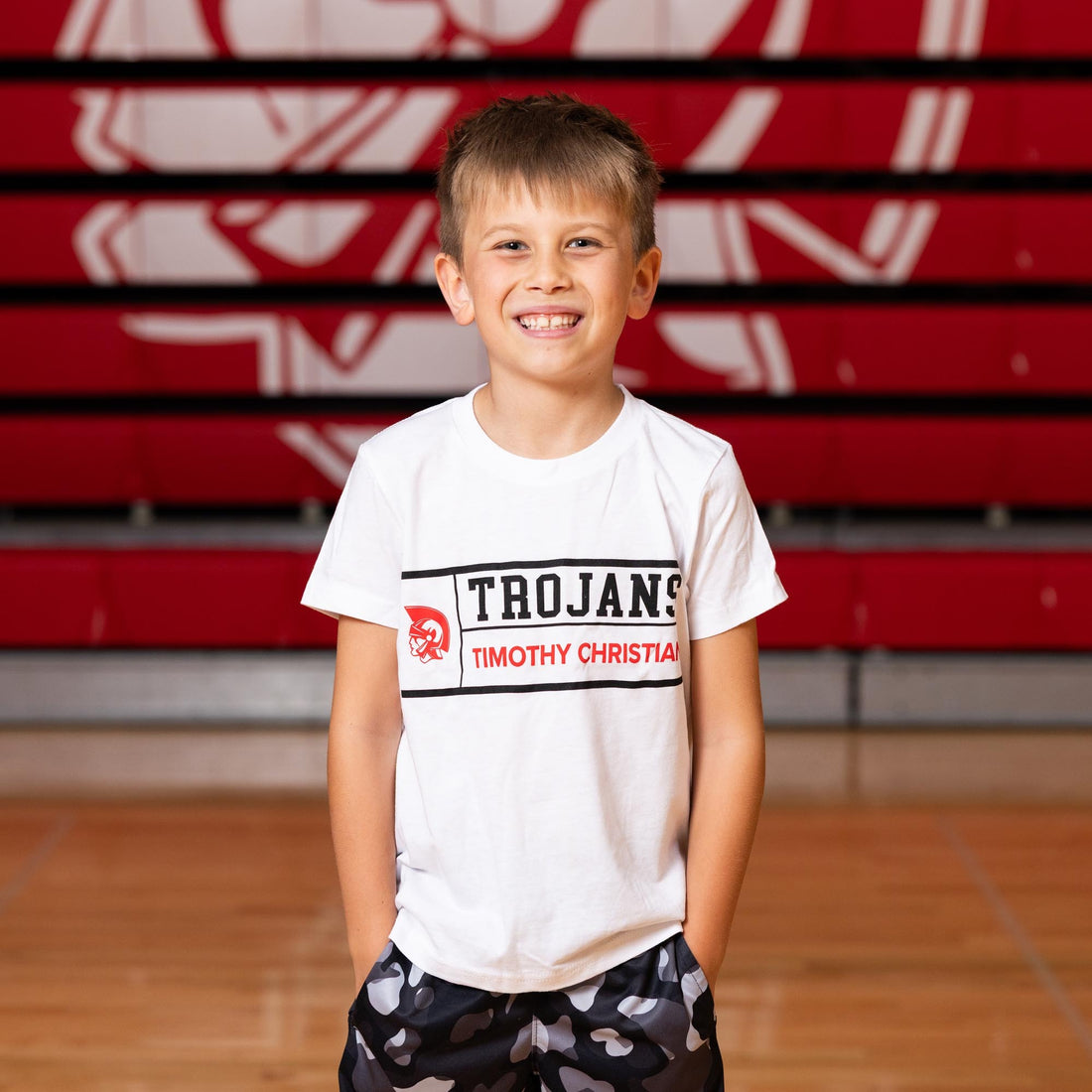 Youth Trojans T-shirt (Red or White)