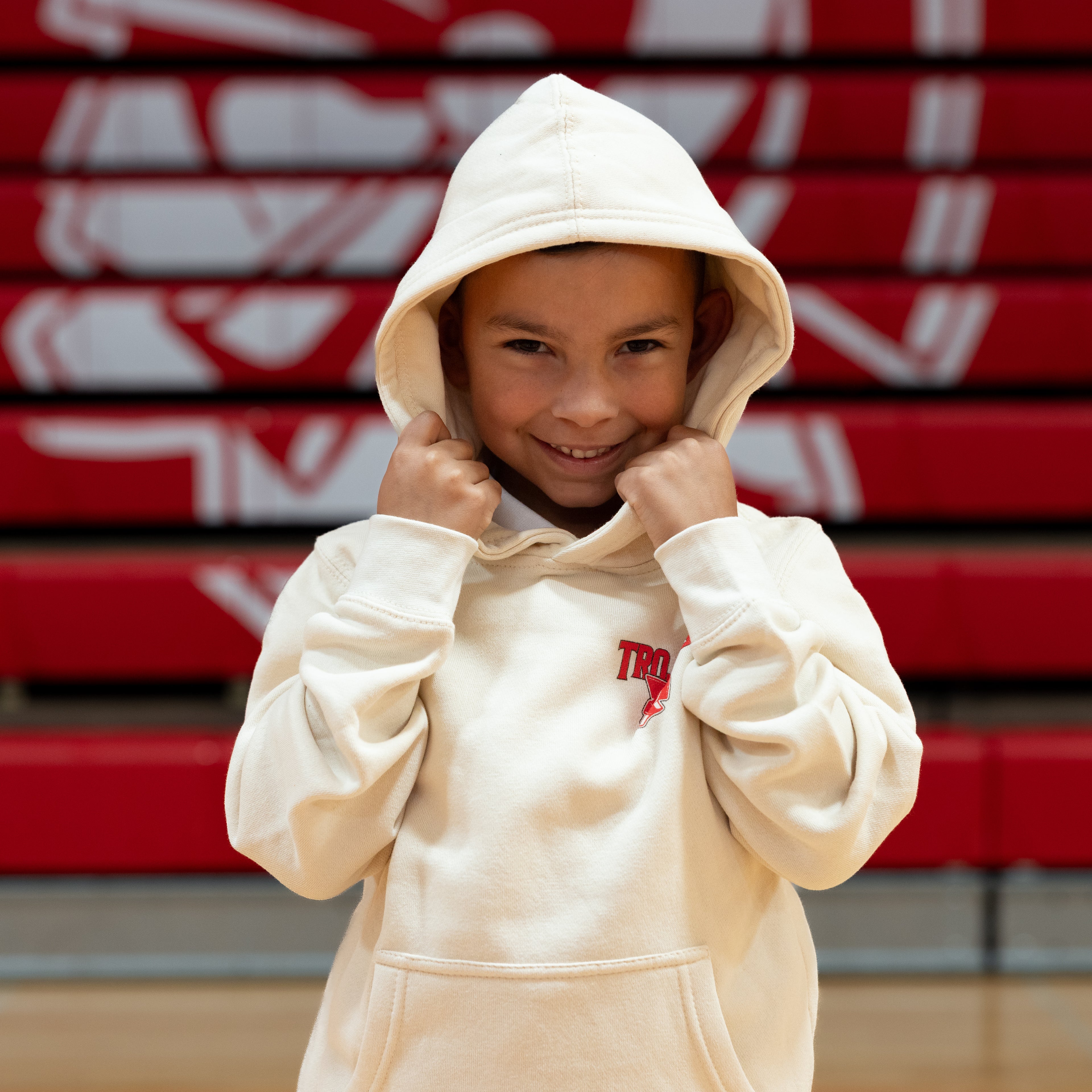 Youth Cream Trojans Hoodie