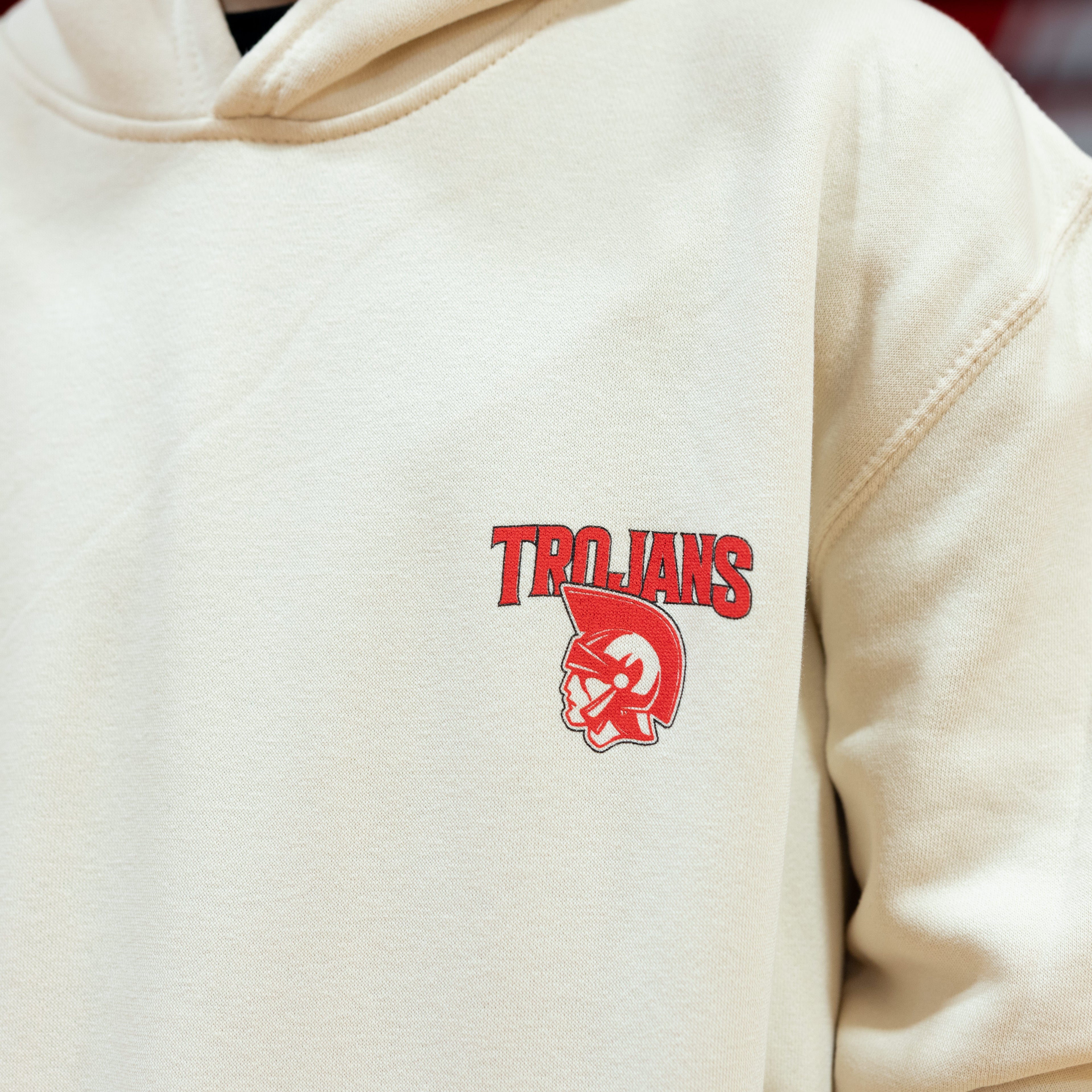 Cream Trojans Hoodie