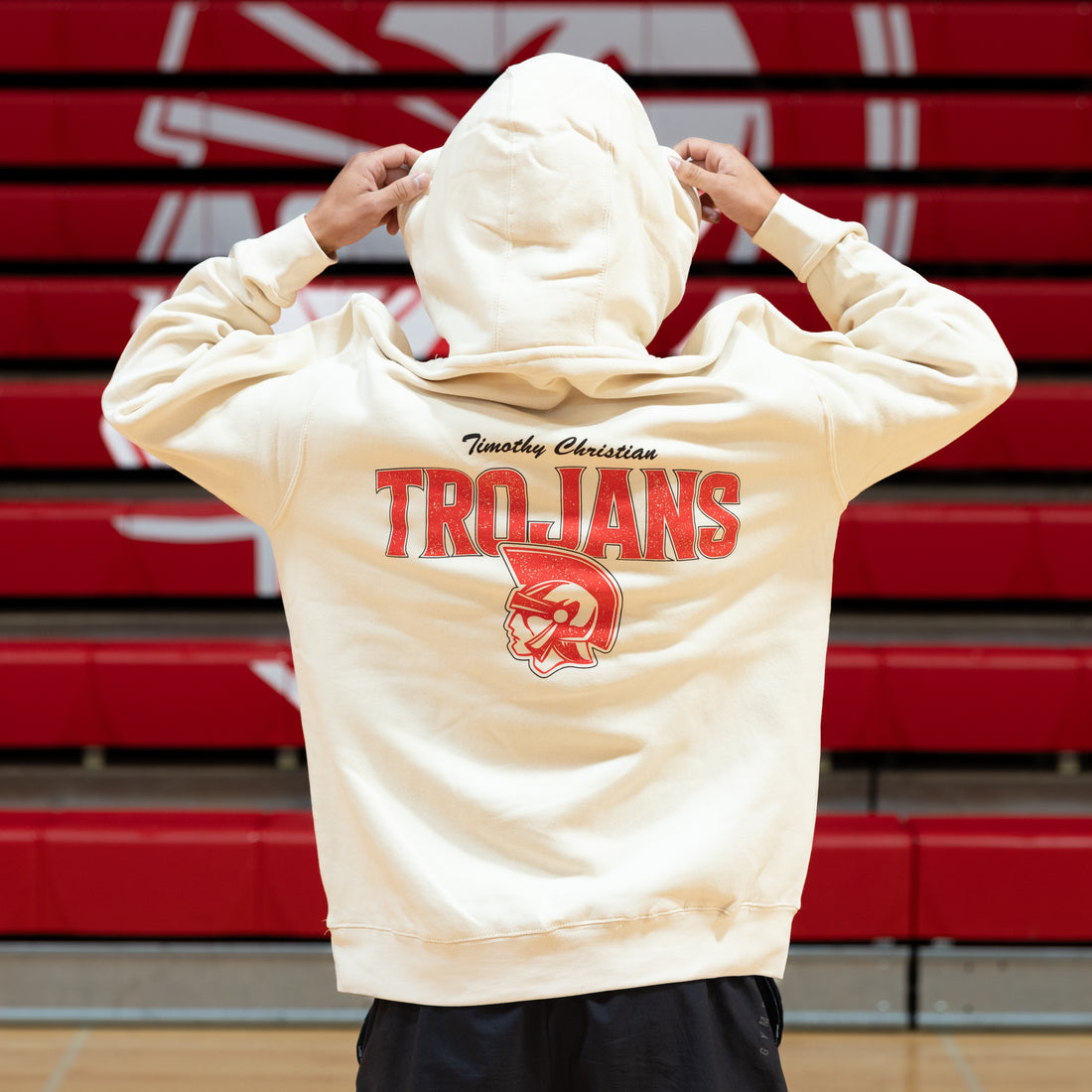 Cream Trojans Hoodie