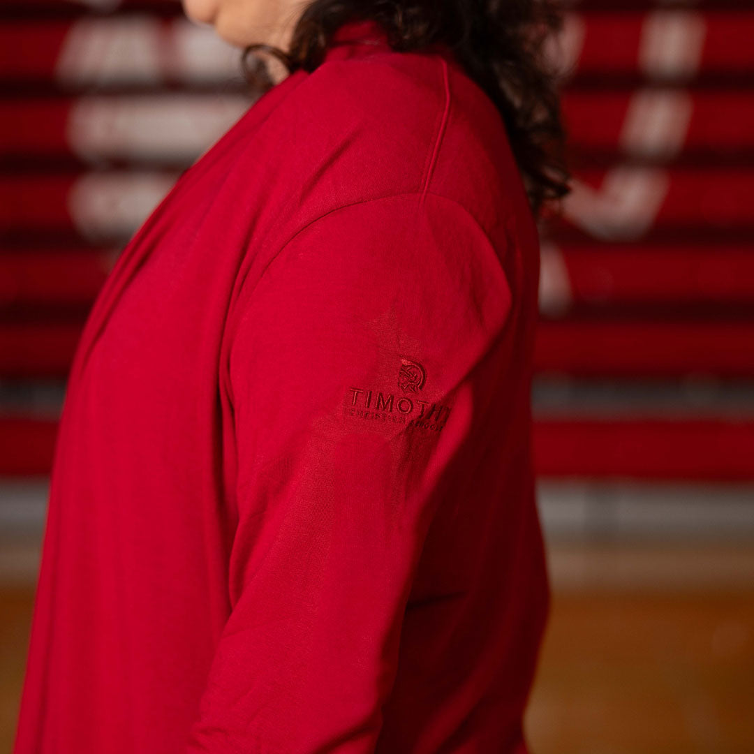 Red Athleta Cardigan