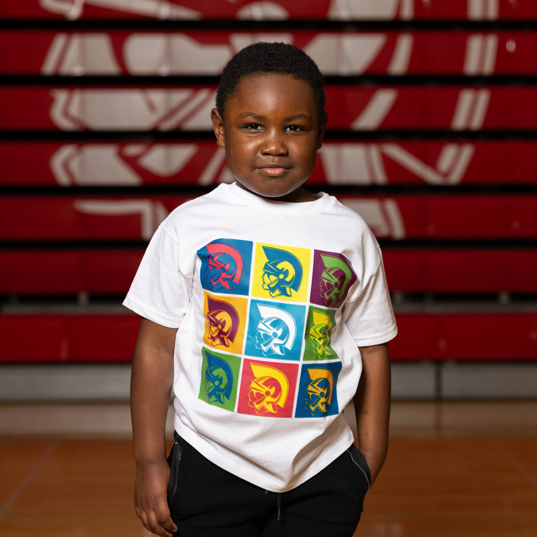 Youth Retro Trojan Head T-Shirt