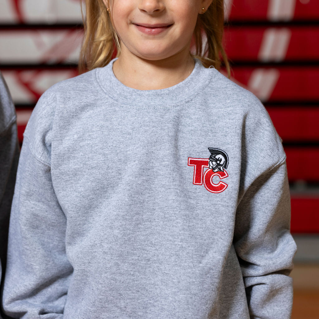 Youth Gray TC Crewneck