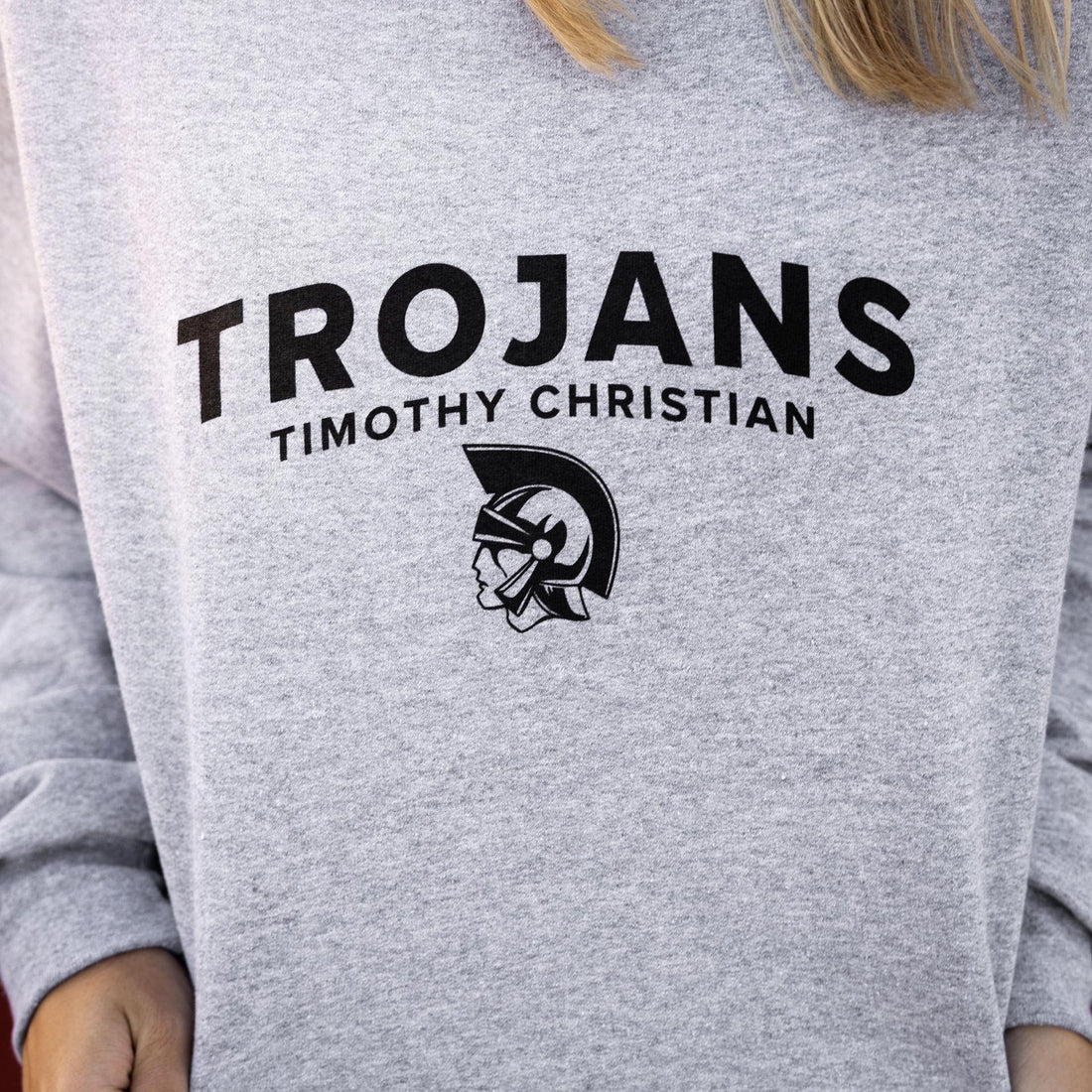 Gray Champion Trojans Crewneck