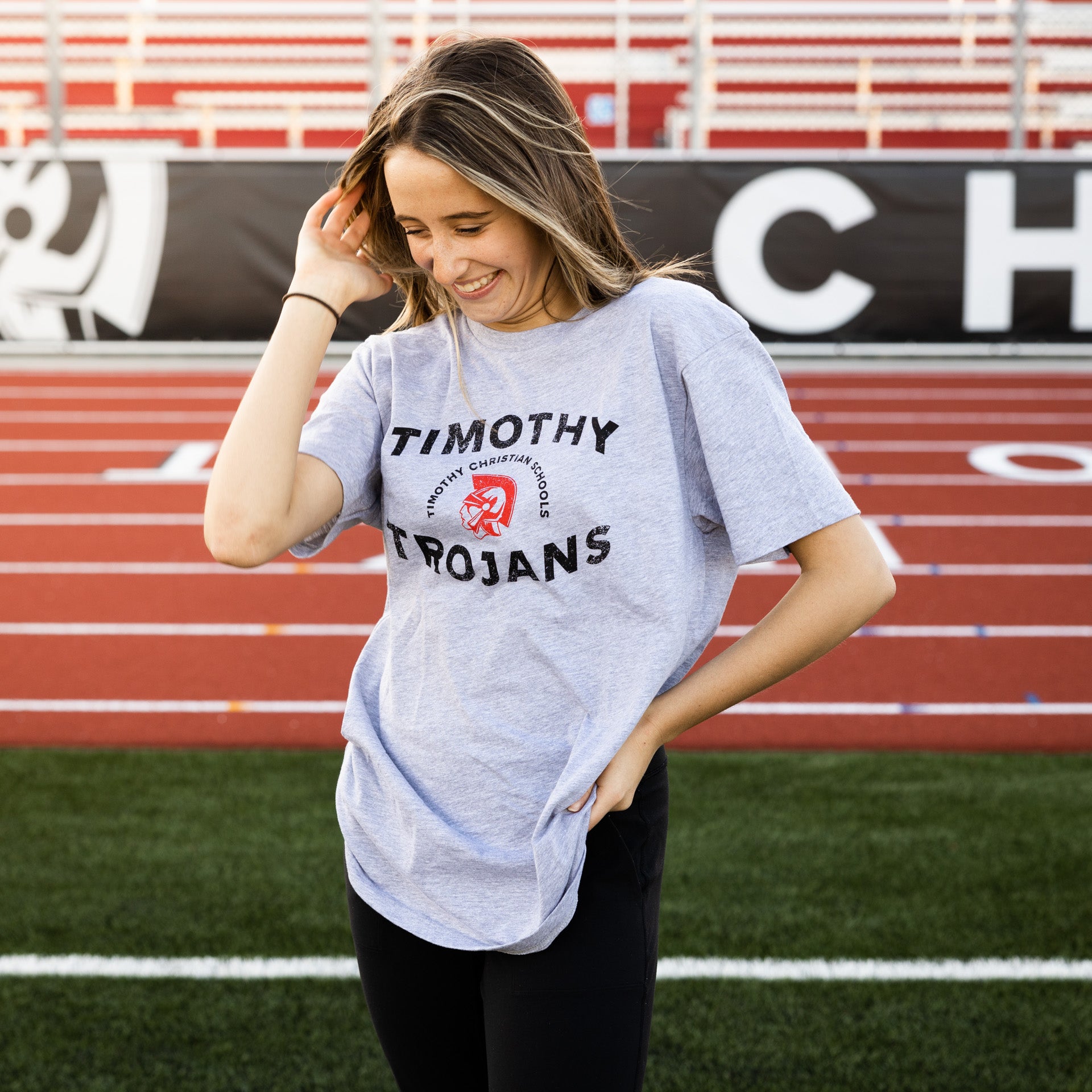 Gray "Timothy Trojans" T-Shirt