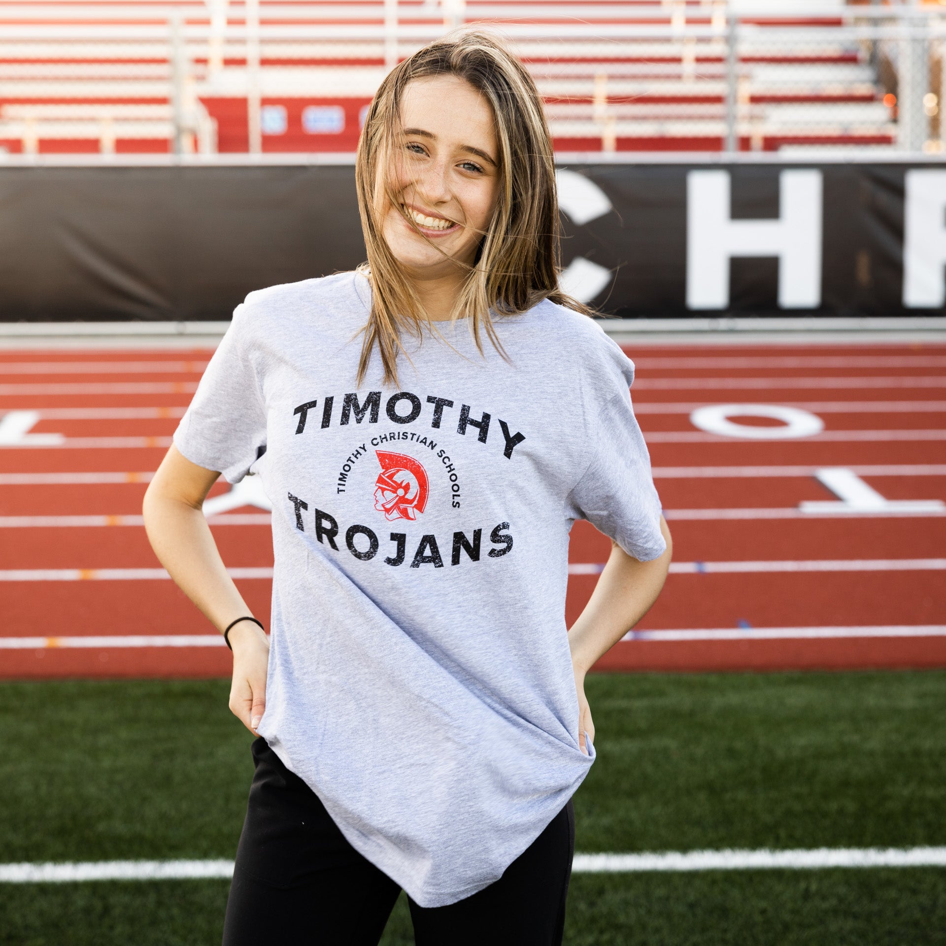 Gray "Timothy Trojans" T-Shirt