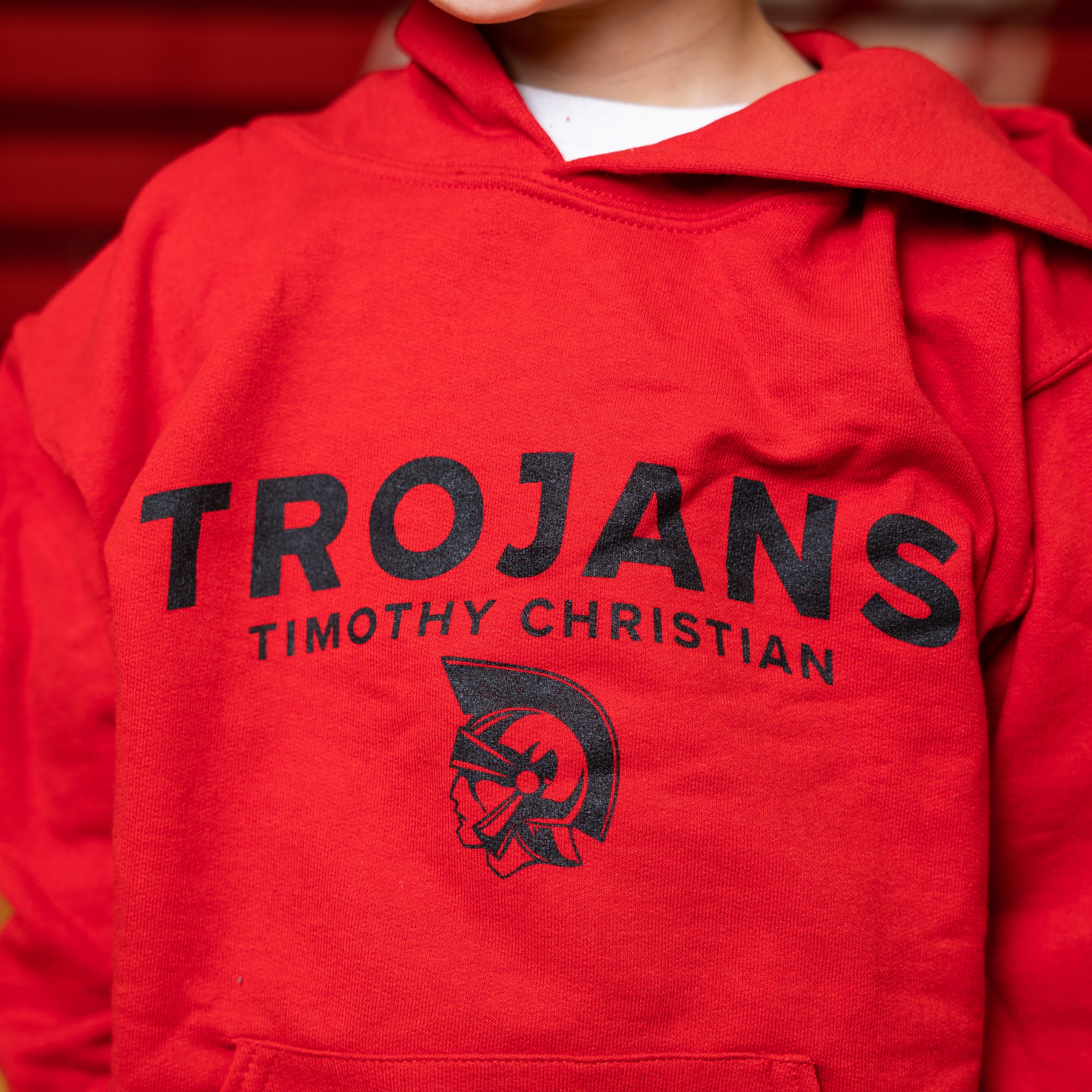Youth Trojans Red Hoodie