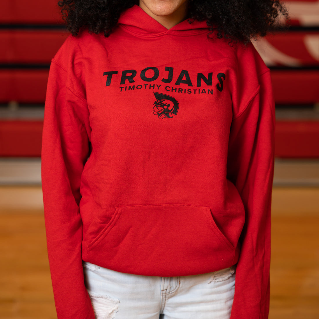 Red Trojans Hoodie
