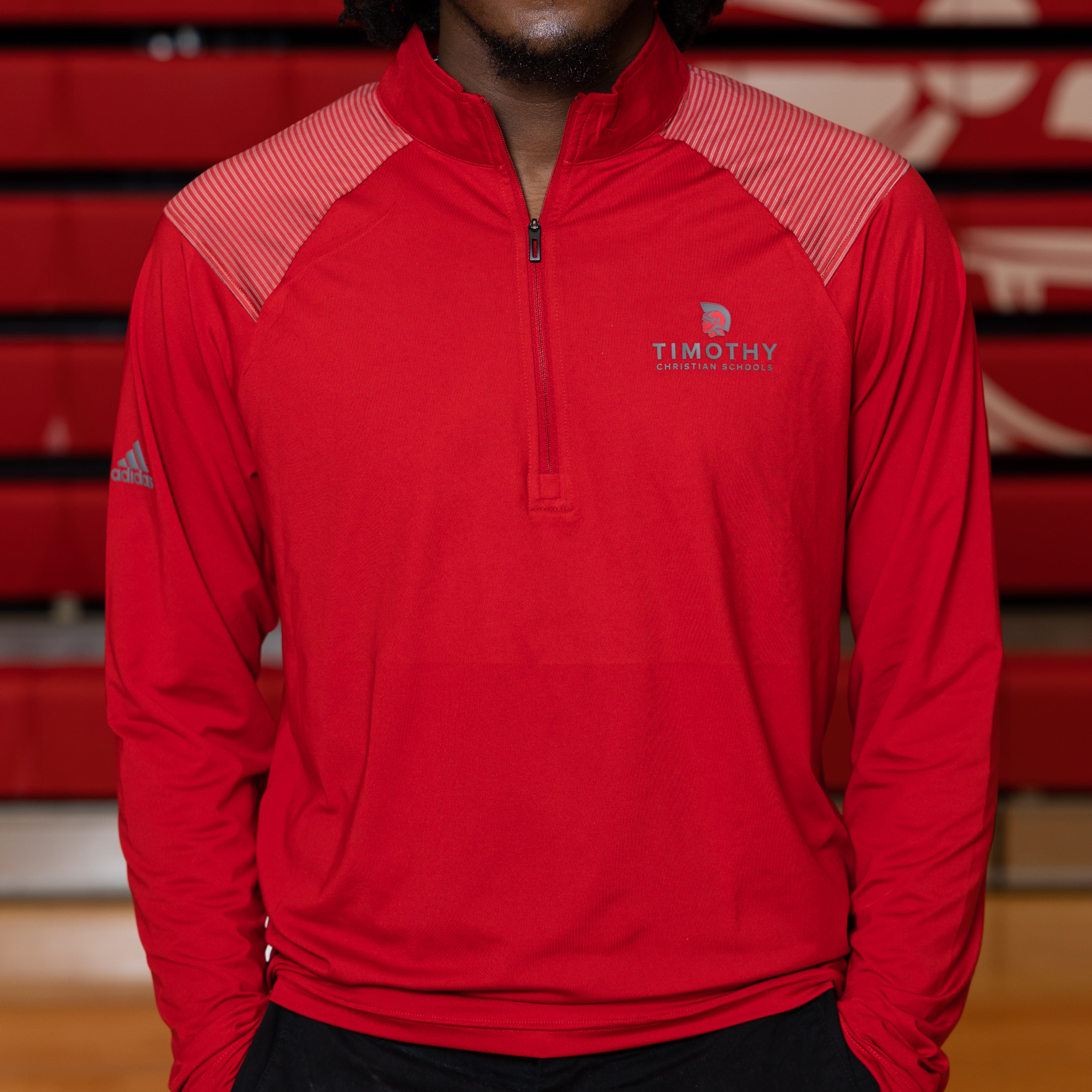 Red Adidas Quarter Zip