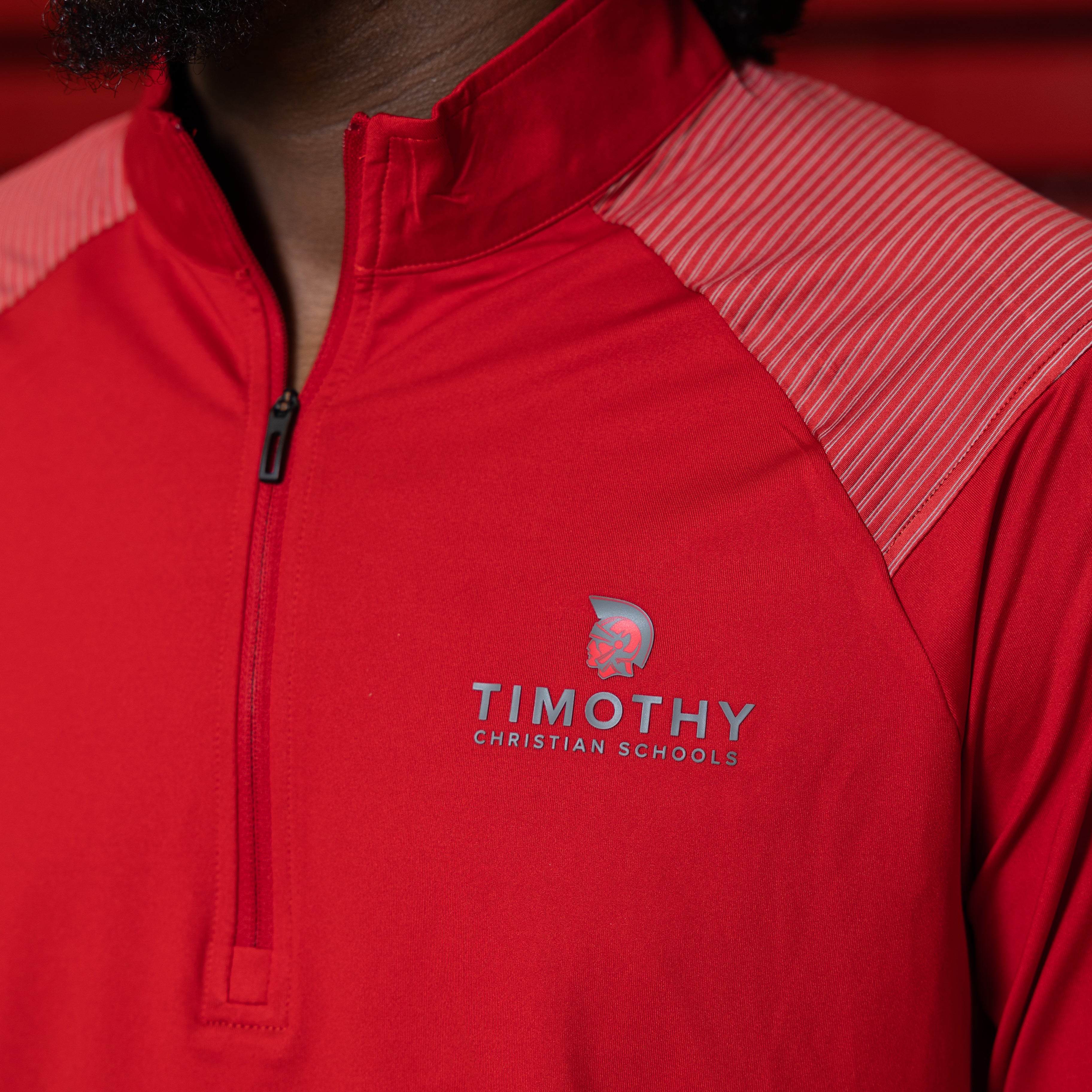 Red Adidas Quarter Zip