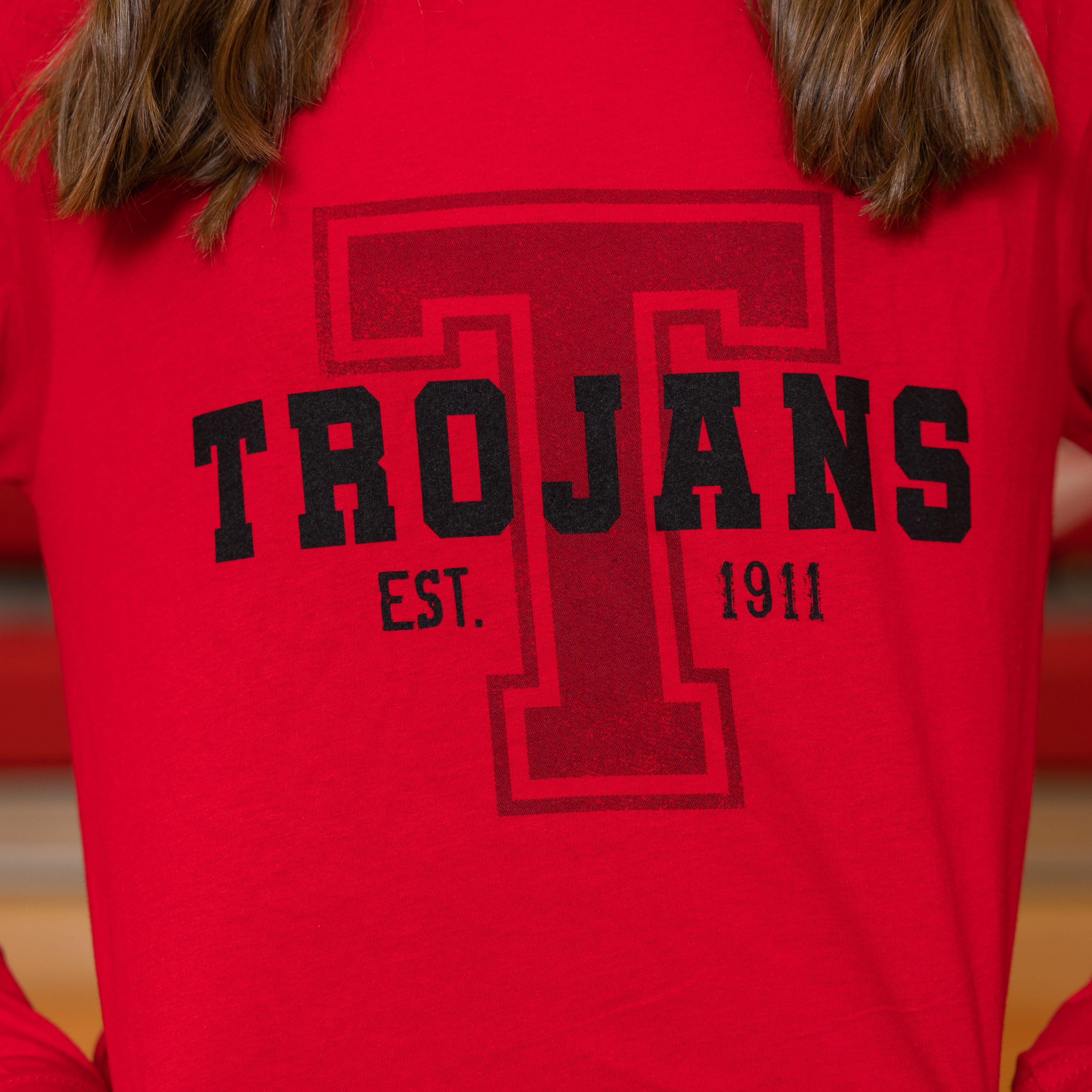 Red Big T Long Sleeve