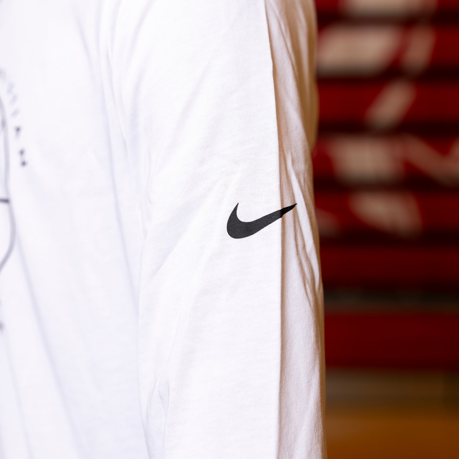 Nike White Basketball Long Sleeve