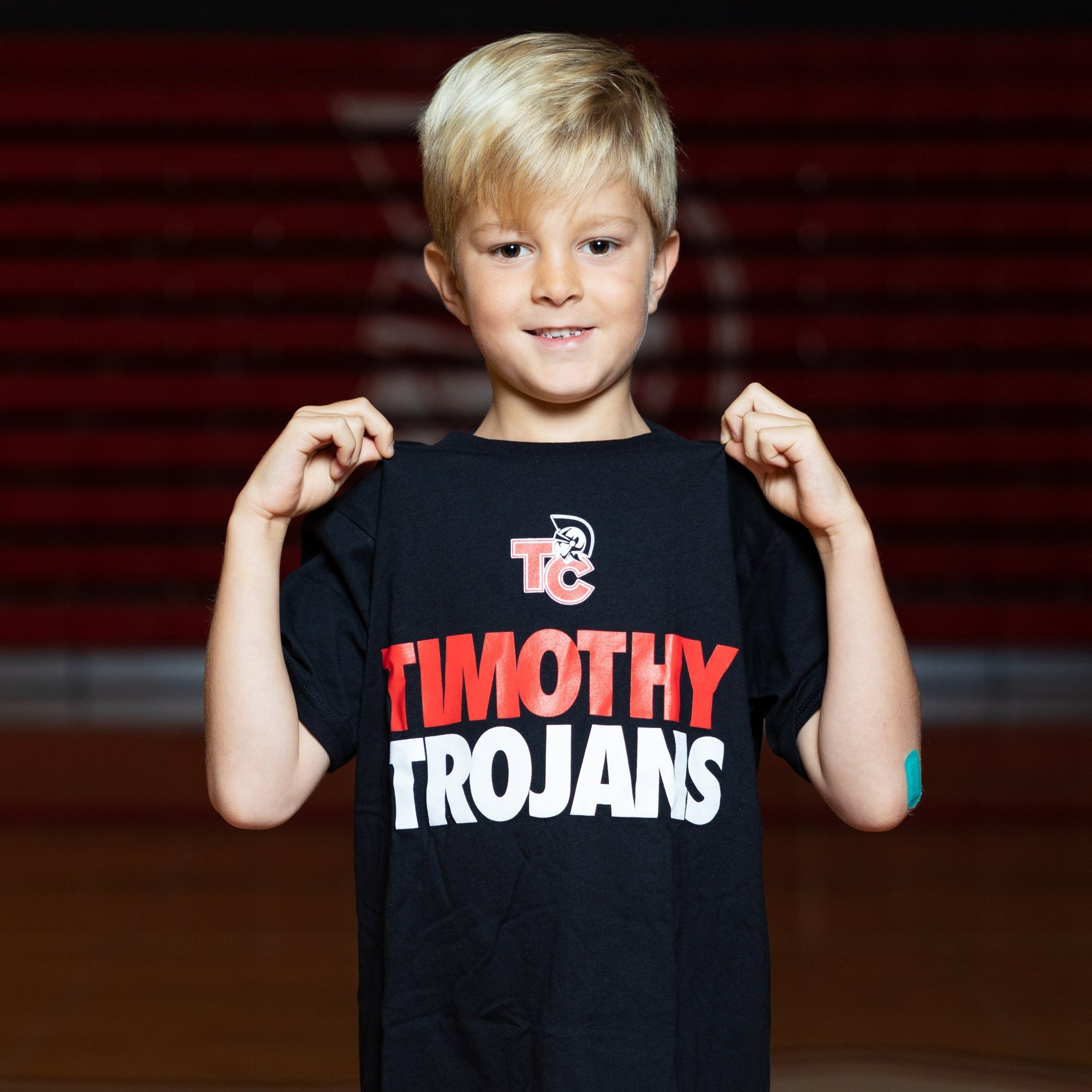 Red and Black Trojan Head Baseball Hat - Timothy Christian Schools