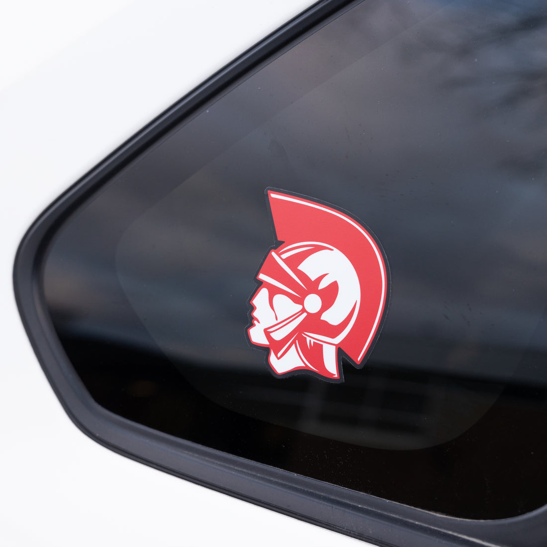 Trojan Head Car Sticker and Adhesive Cling
