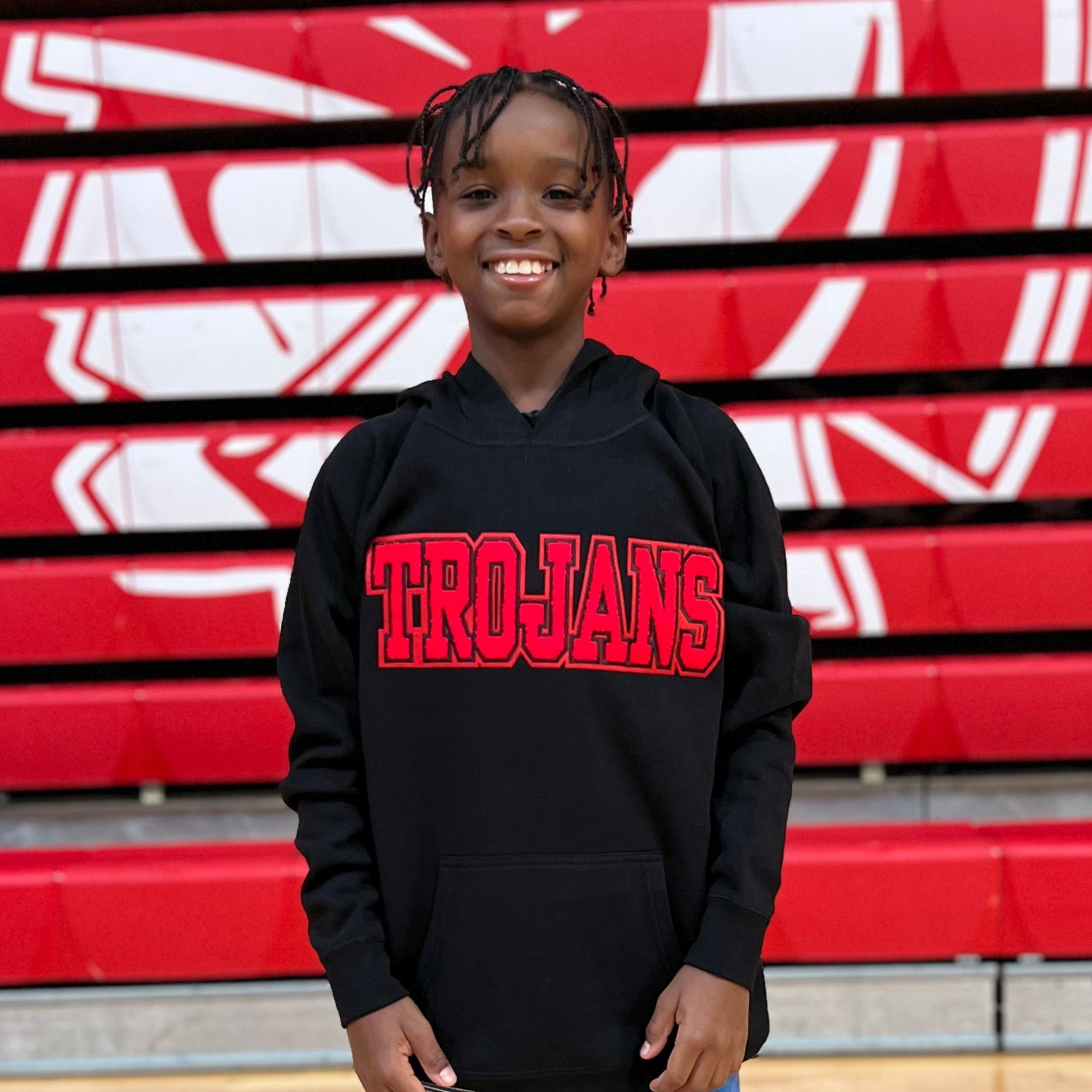 Youth Trojans Felt Patch Hoodie