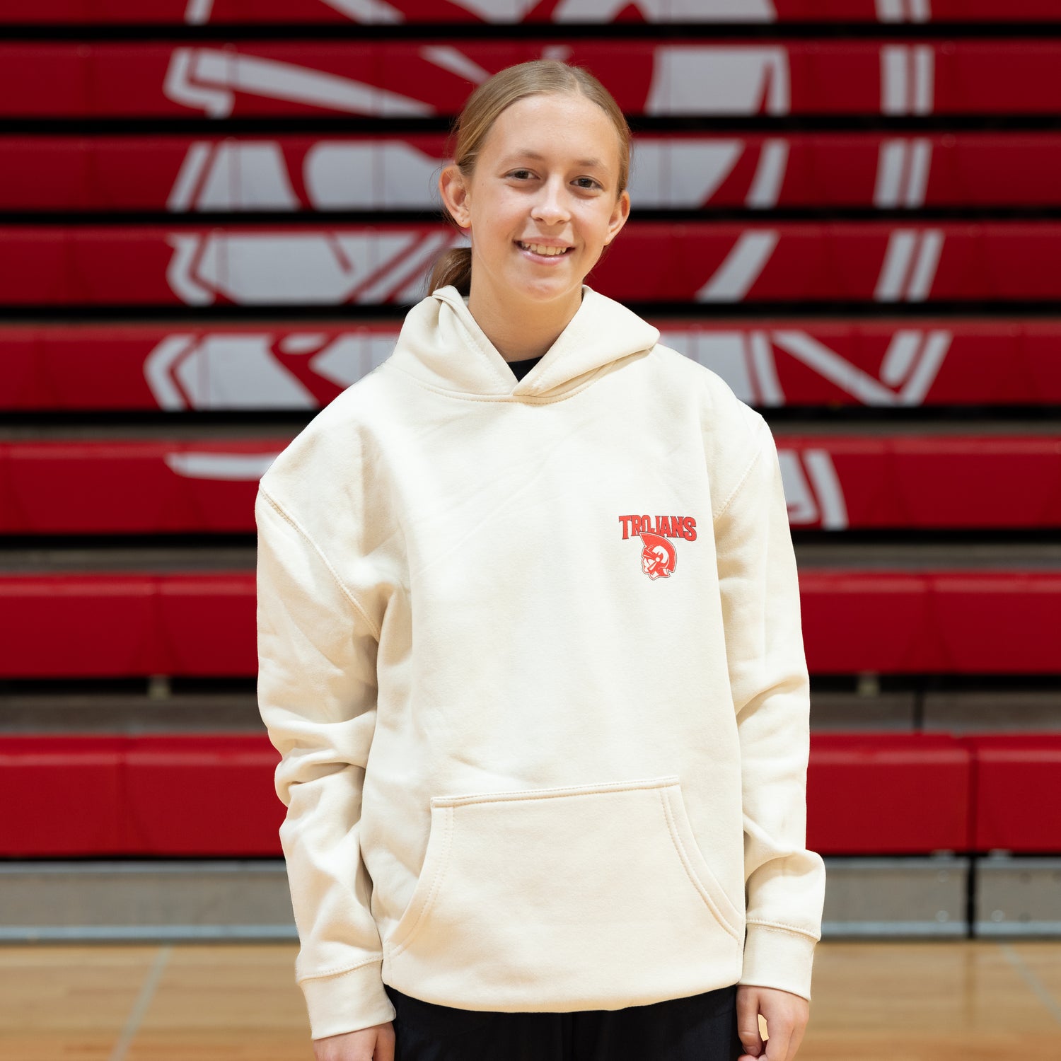 Cream Trojans Hoodie