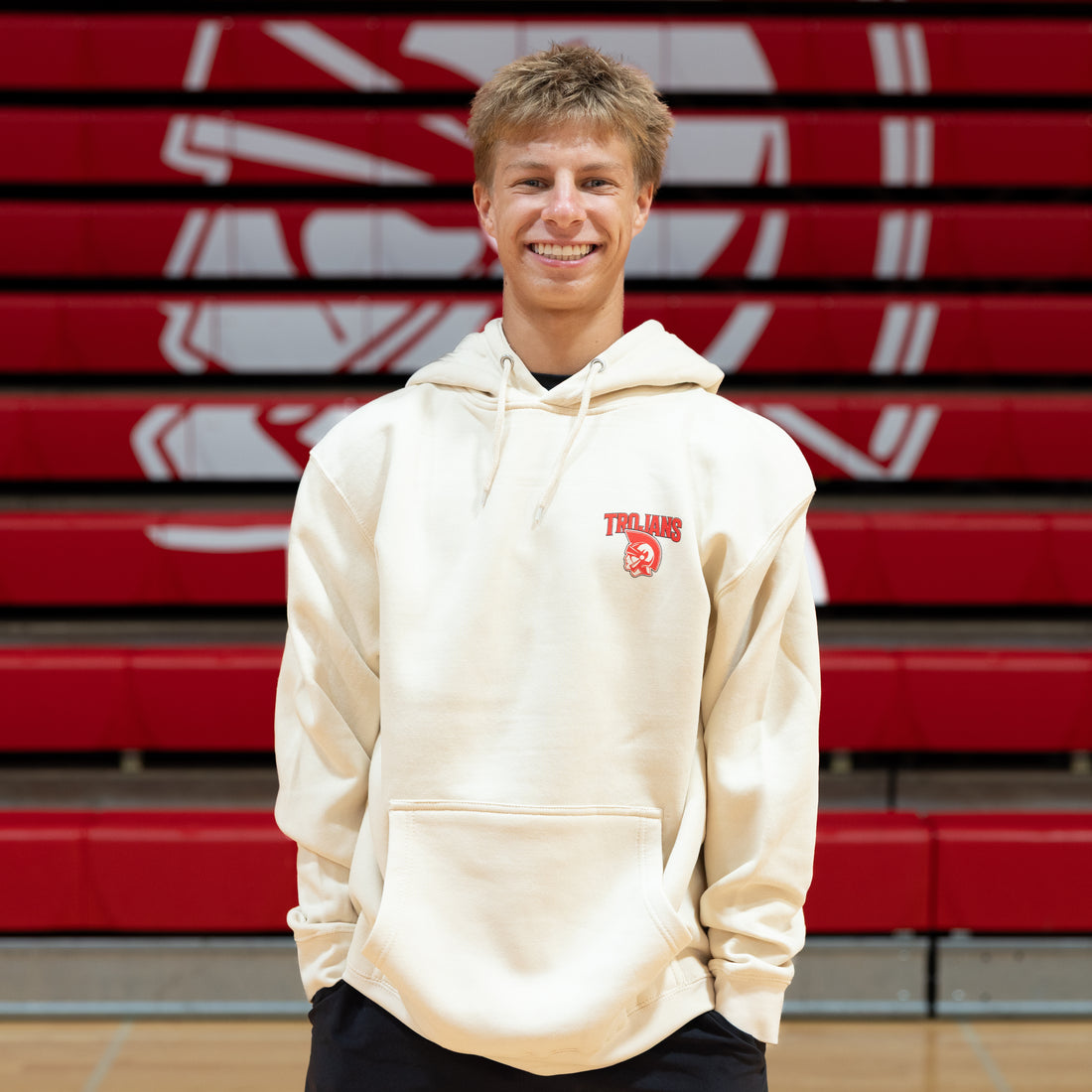 Cream Trojans Hoodie