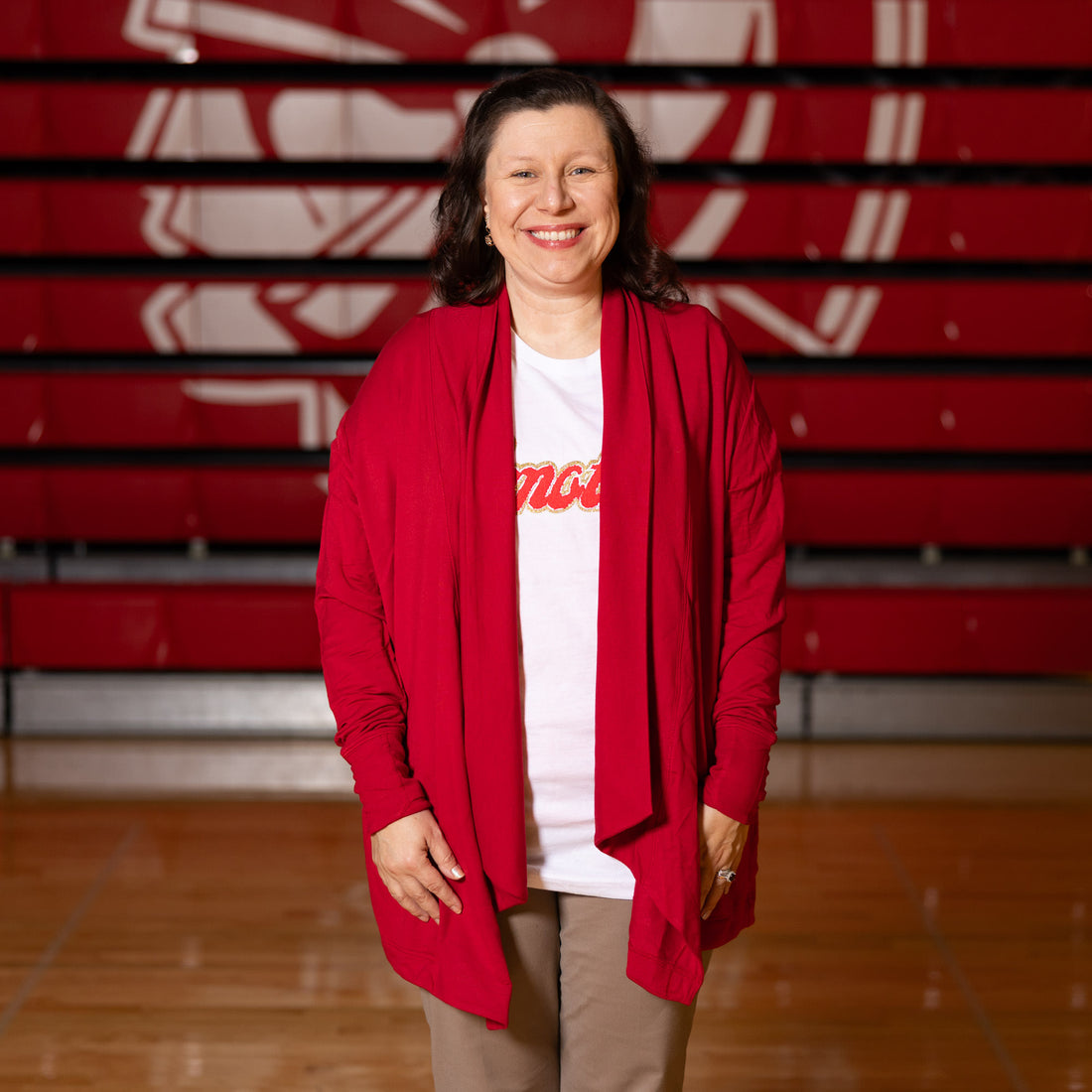 Red Athleta Cardigan
