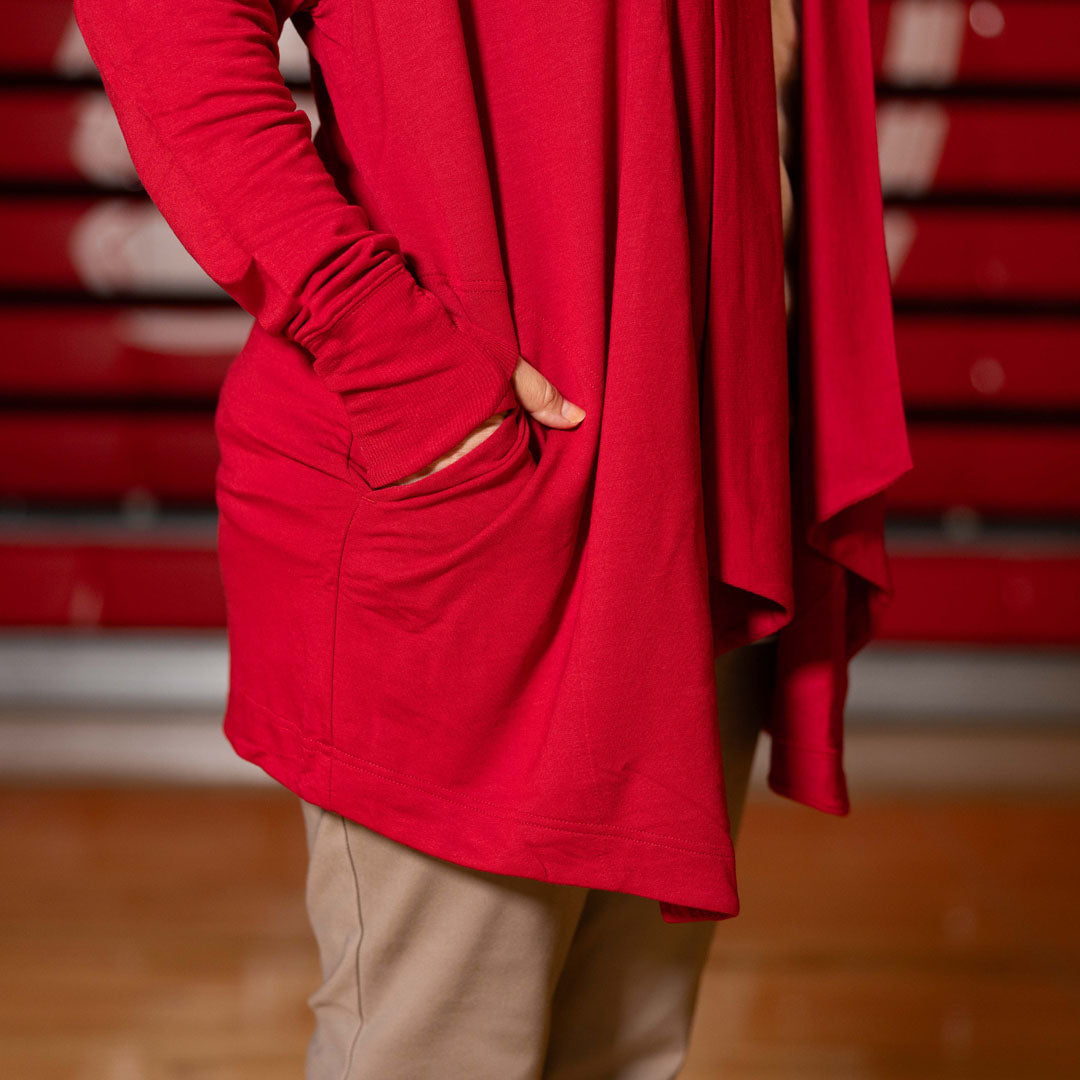 Red Athleta Cardigan