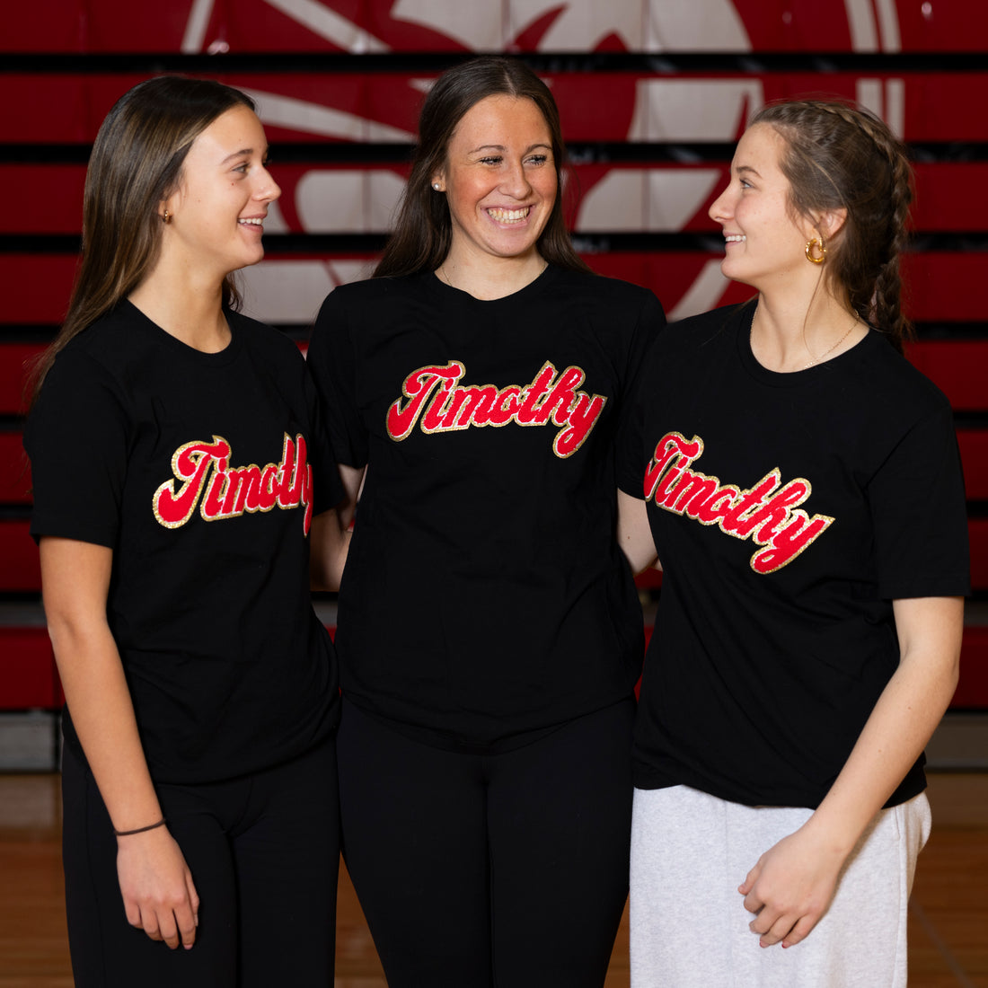 Timothy Chenille Patch T-Shirt (Black or White)