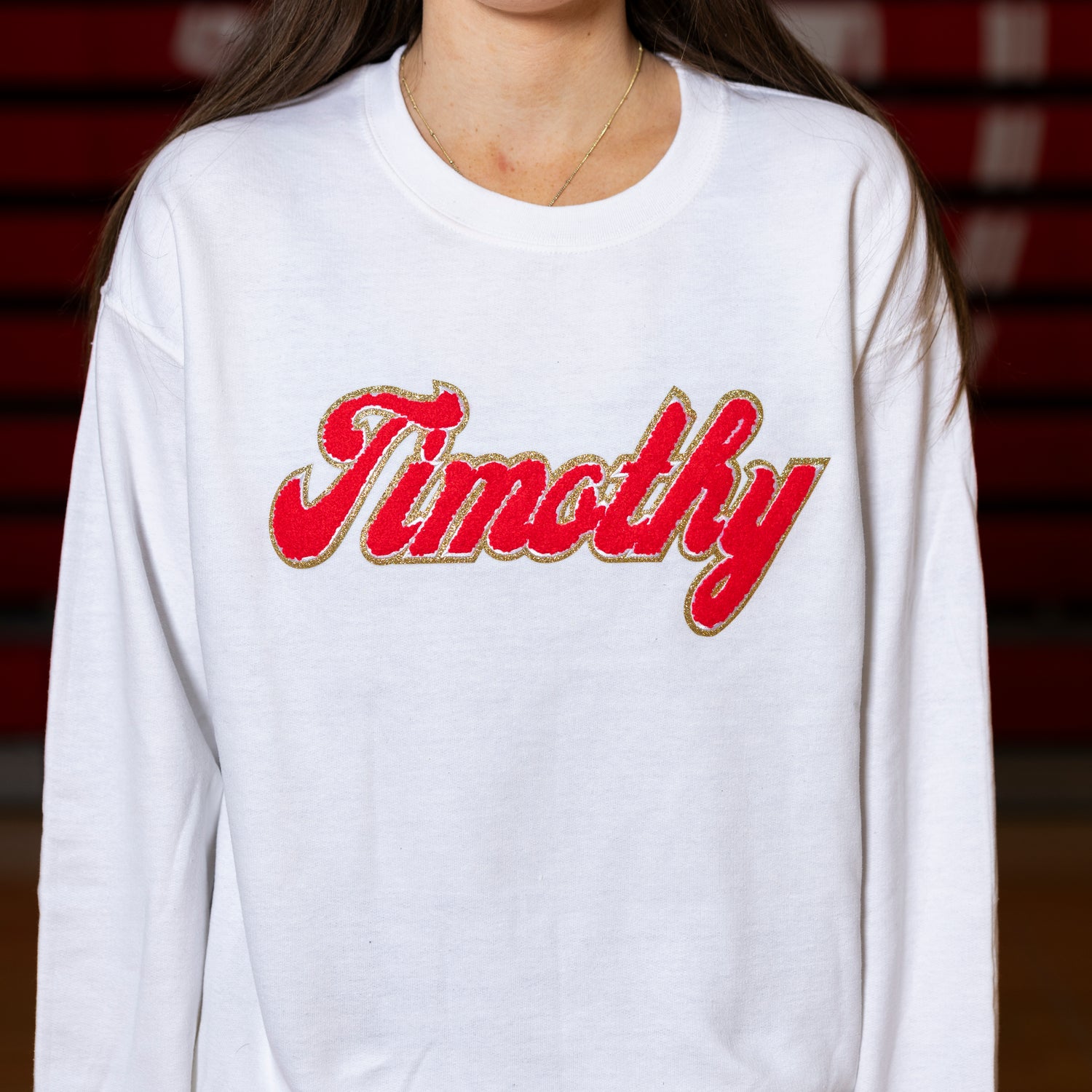 Timothy Chenille Patch Crewneck