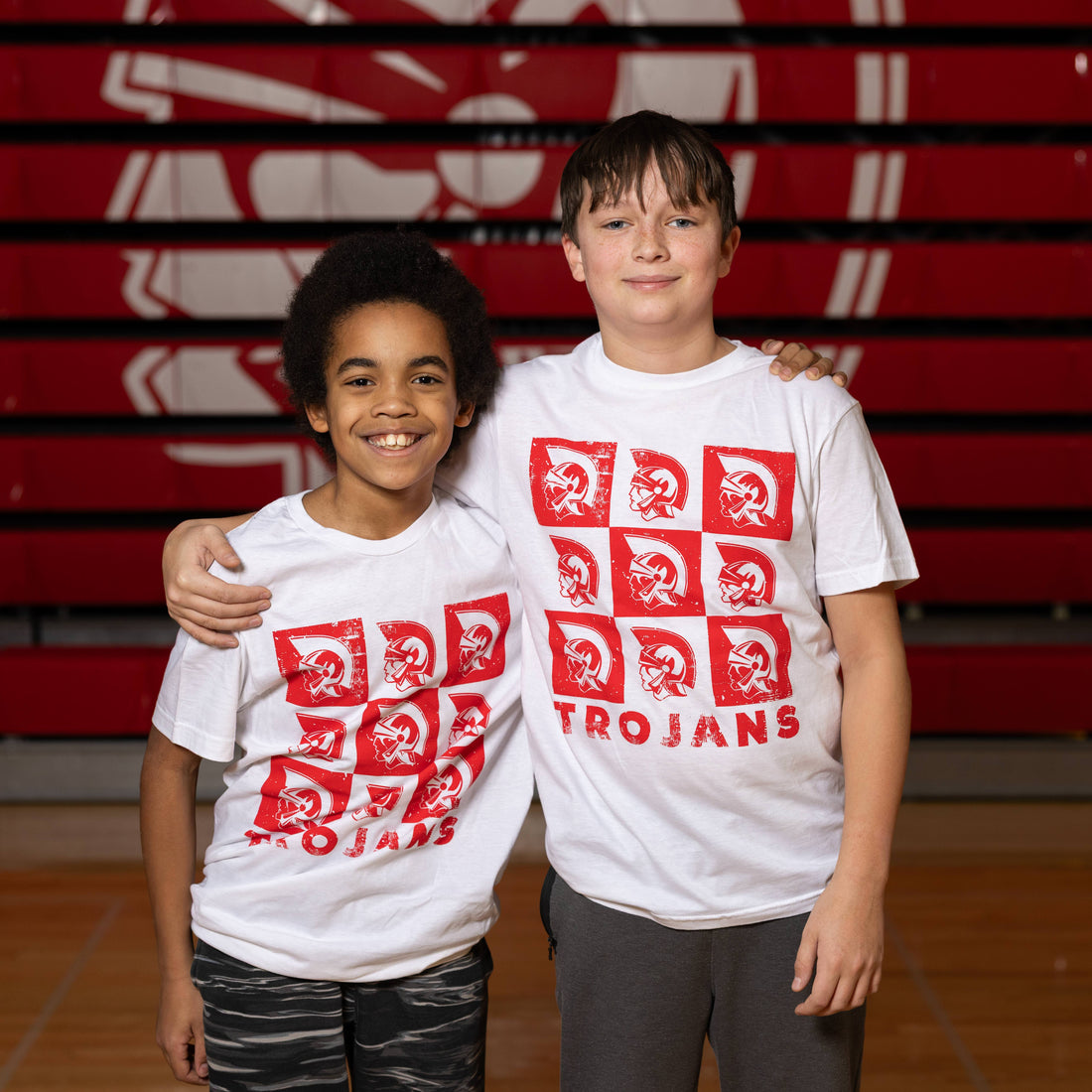 Checkerboard Trojan Head T-Shirt