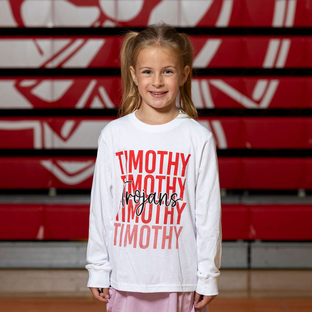 Youth Timothy White Long Sleeve