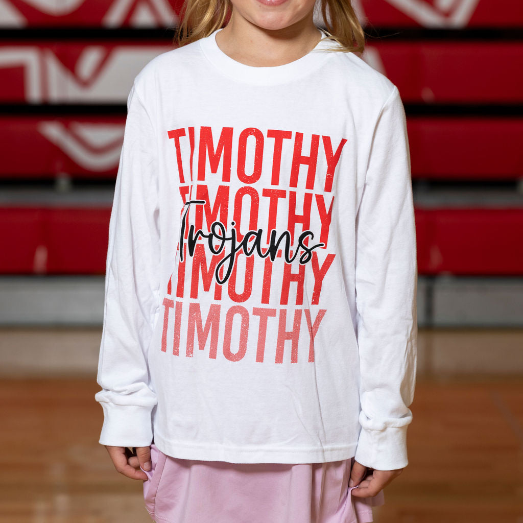 Youth Timothy White Long Sleeve