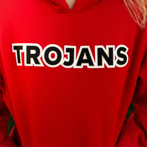 Trippled Stacked & Stitched Trojans Patch Sweatshirt