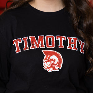 Long Sleeve Black "TIMOTHY" T-Shirt